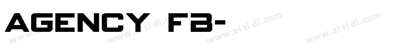 agency fb字体转换